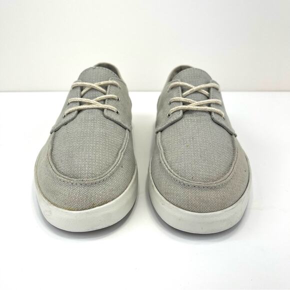 Reef Deckhand 2 TX Women Sneaker Sz 8 Gray/Ocean Canvas Comfort Lace-Tie Low Top - Picture 10 of 14
